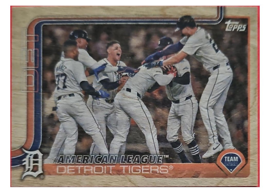 2025 Topps Base Set Detroit Tigers Wood #34 card