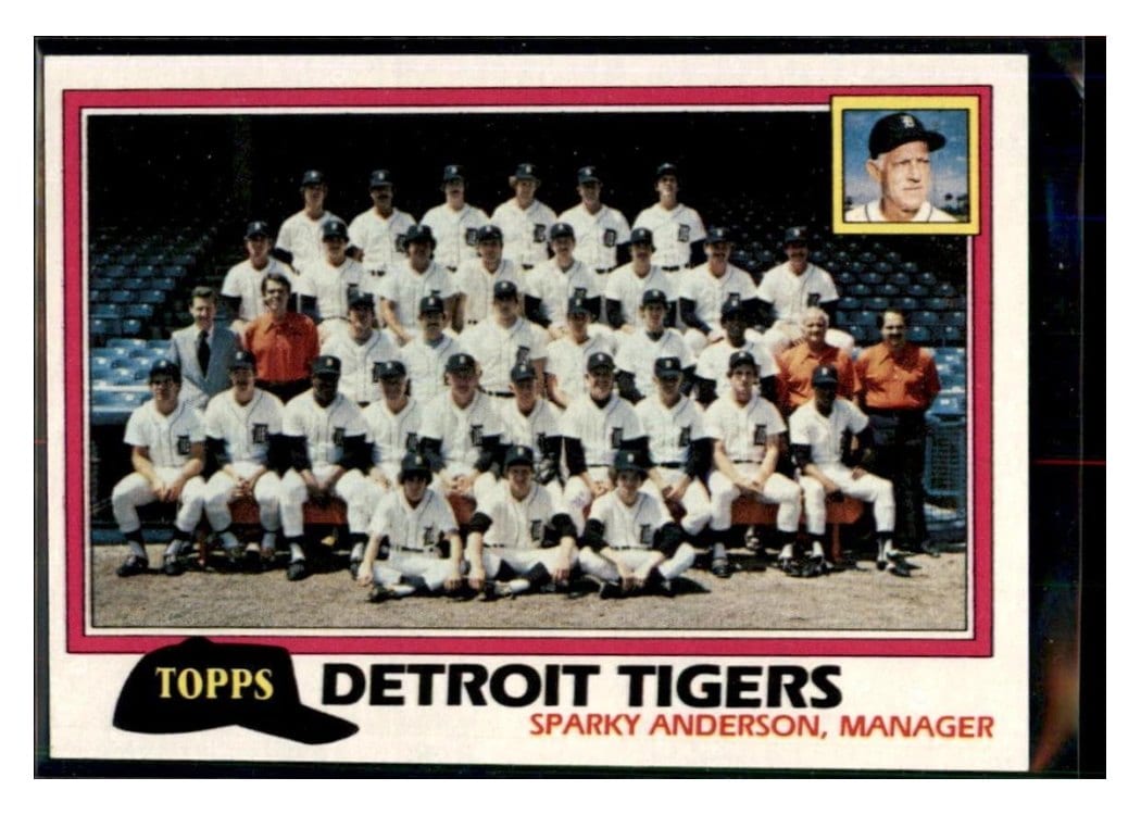 1981 Topps Detroit Tigers / Sparky Anderson #666 card