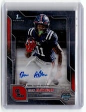 2025 Bowman University Chrome Chrome Prospect Autographs Deuce Alexander #BCA-DAL card