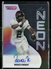 2025 Leaf Vivid Neon Autographs Deuce Knight #NA-DK1 card
