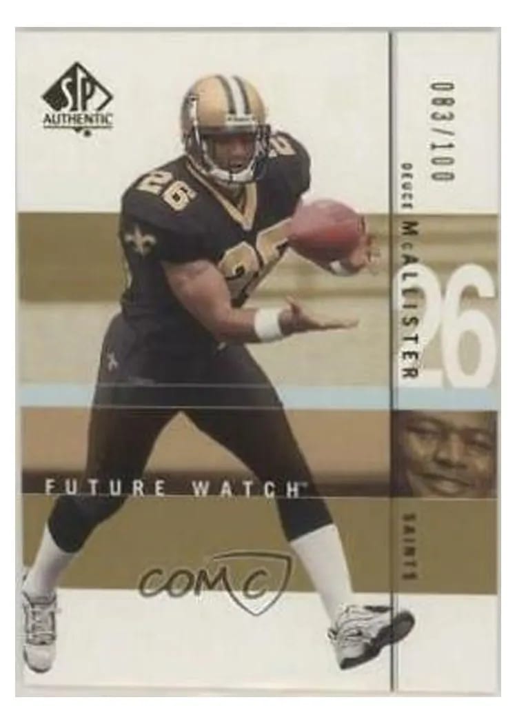 2001 SP Authentic Deuce McAllister #98 card