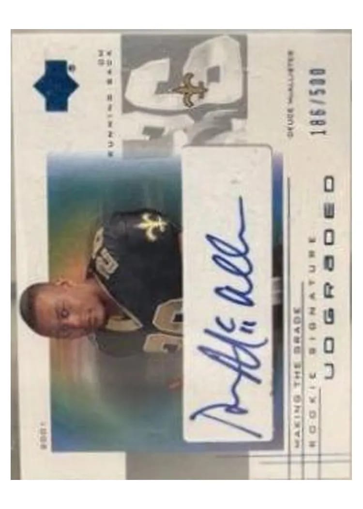 2001 Upper Deck Graded Deuce McAllister #49 card