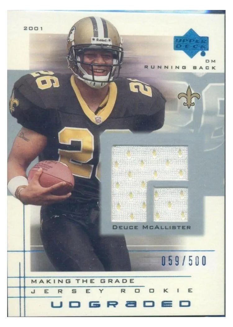 2001 Upper Deck Graded Deuce McAllister #49 card