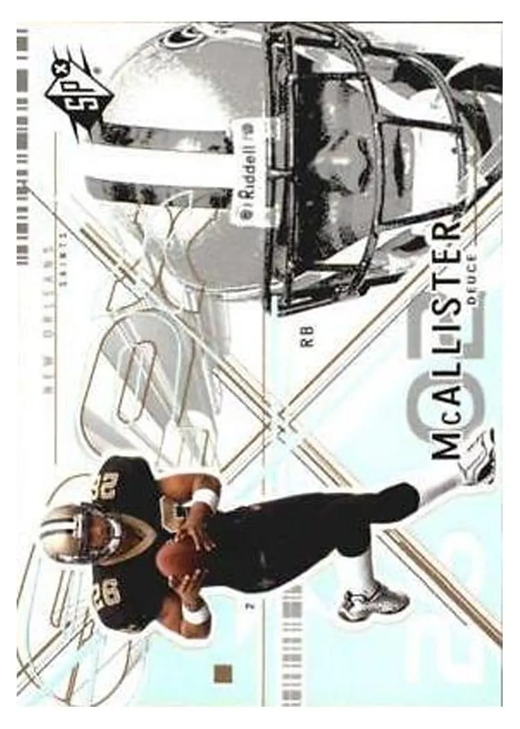 2002 Spx Deuce McAllister #75 card
