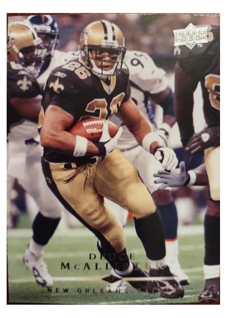 2008 Upper Deck Deuce Mcallister #121 card