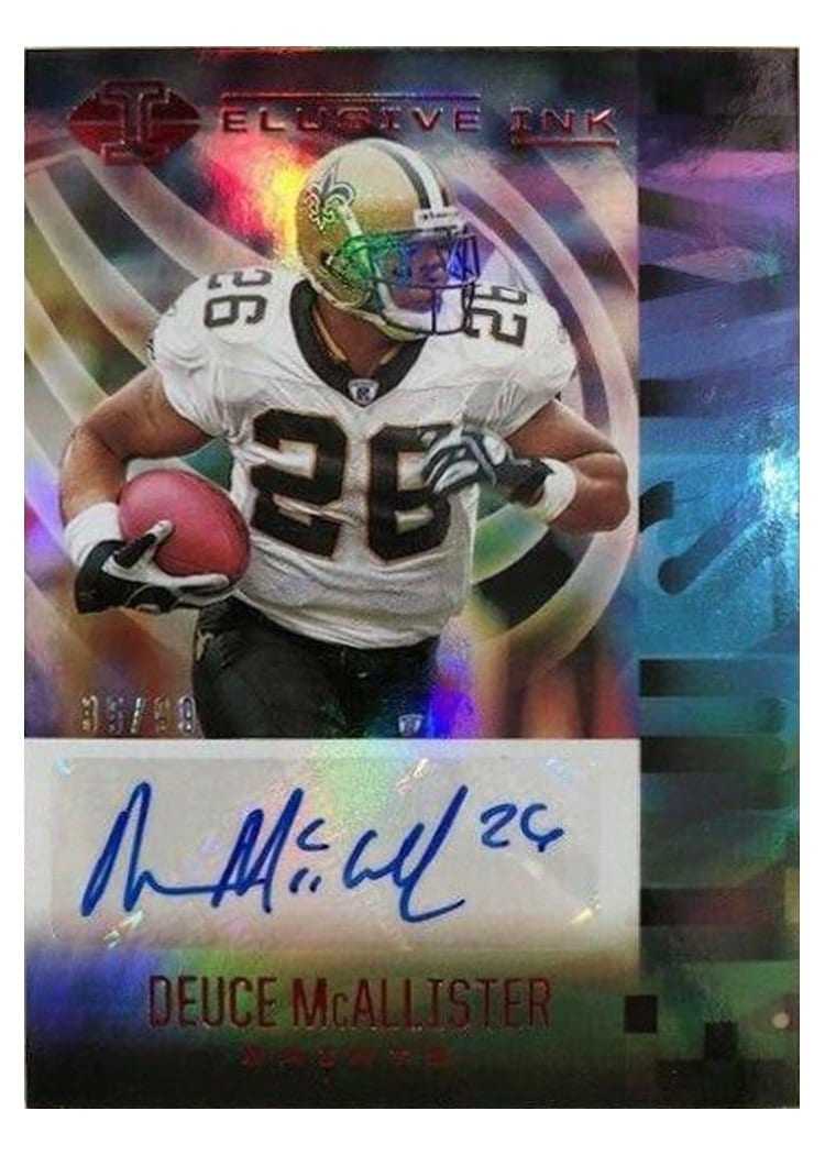 2021 Panini Illusions Elusive Ink Deuce McAllister #EI-DM card