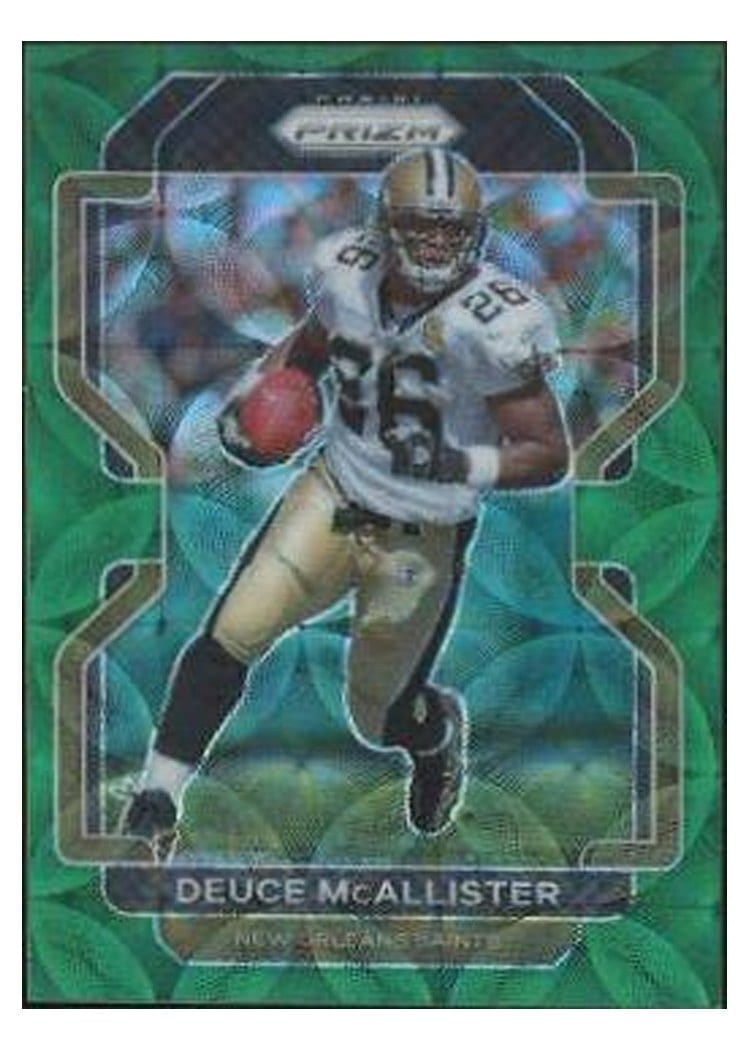 2021 Panini Prizm Base Set Deuce McAllister Green Scope Prizm #307 card