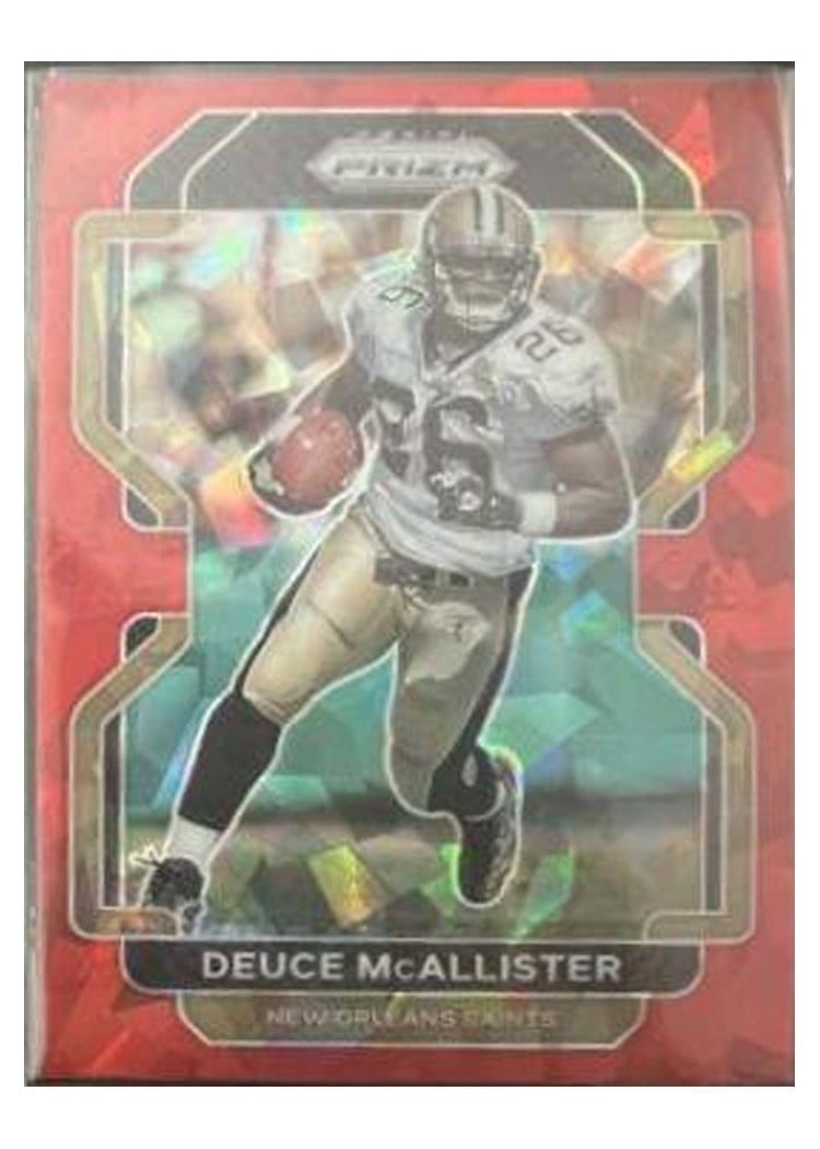 2021 Panini Prizm Base Set Deuce McAllister Red Ice Prizm #307 card