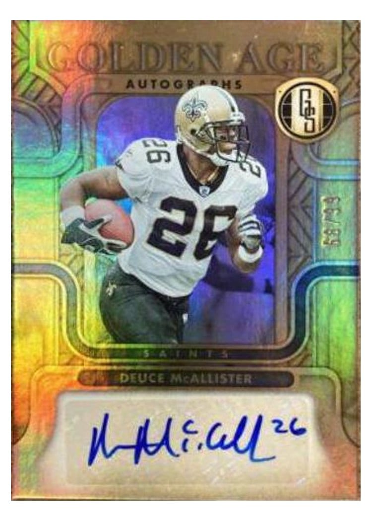 2022 Panini Gold Standard Golden Age Autographs Deuce McAllister #GAA-DMC card