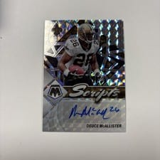 2022 Panini Mosaic Scripts Deuce McAllister #S-DM card