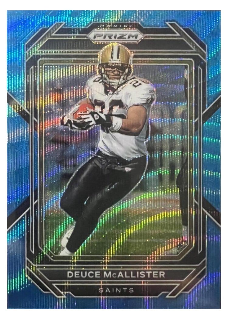 2022 Panini Prizm Base Set Deuce McAllister Blue Wave #216 card