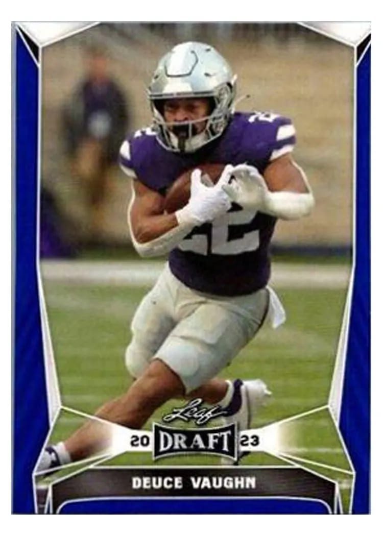 2023 Leaf Draft Deuce Vaughn #21 card