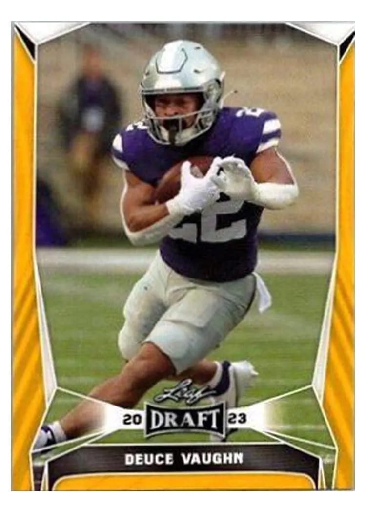 2023 Leaf Draft Deuce Vaughn #21 card