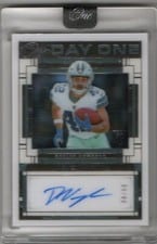 2023 Panini One Day One Autographs Deuce Vaughn #105 card