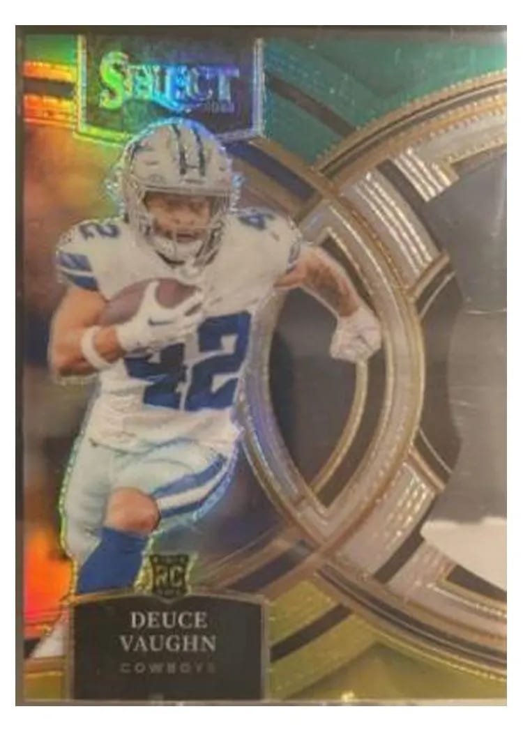 2023 Panini Select Base Set Deuce Vaughn Silver Prizm #128 card