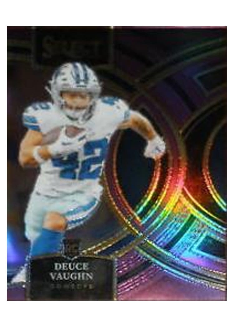 2023 Panini Select Base Set Deuce Vaughn Purple Prizm #128 card
