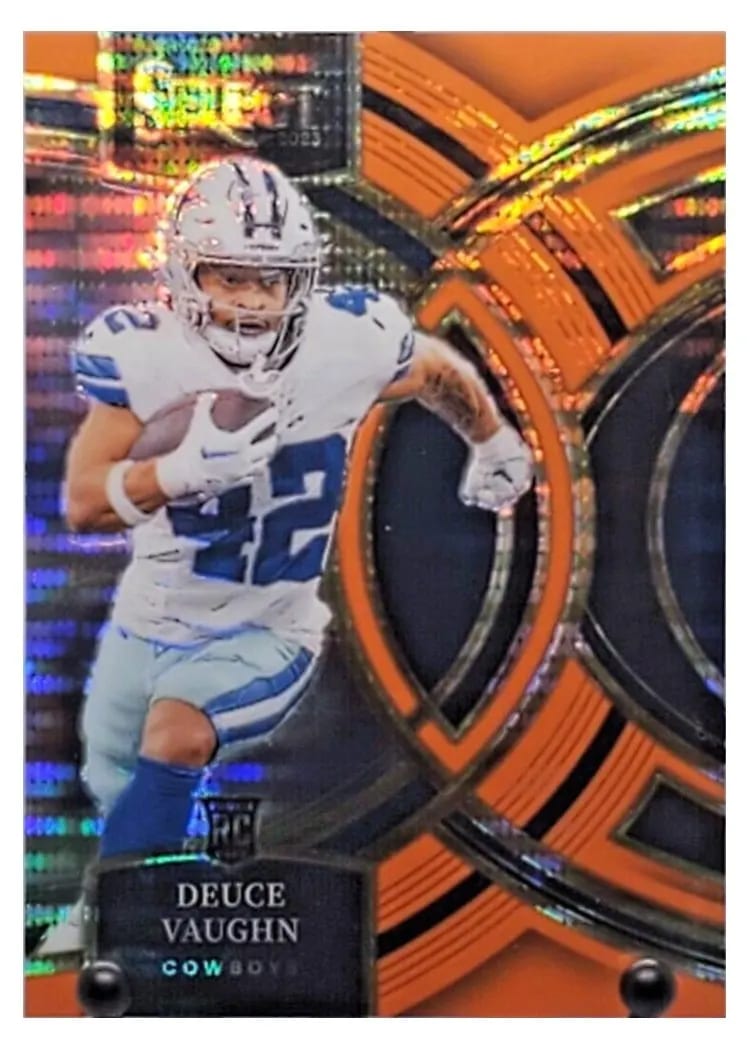 2023 Panini Select Base Set Deuce Vaughn Neon Orange Pulsar Prizm #128 card