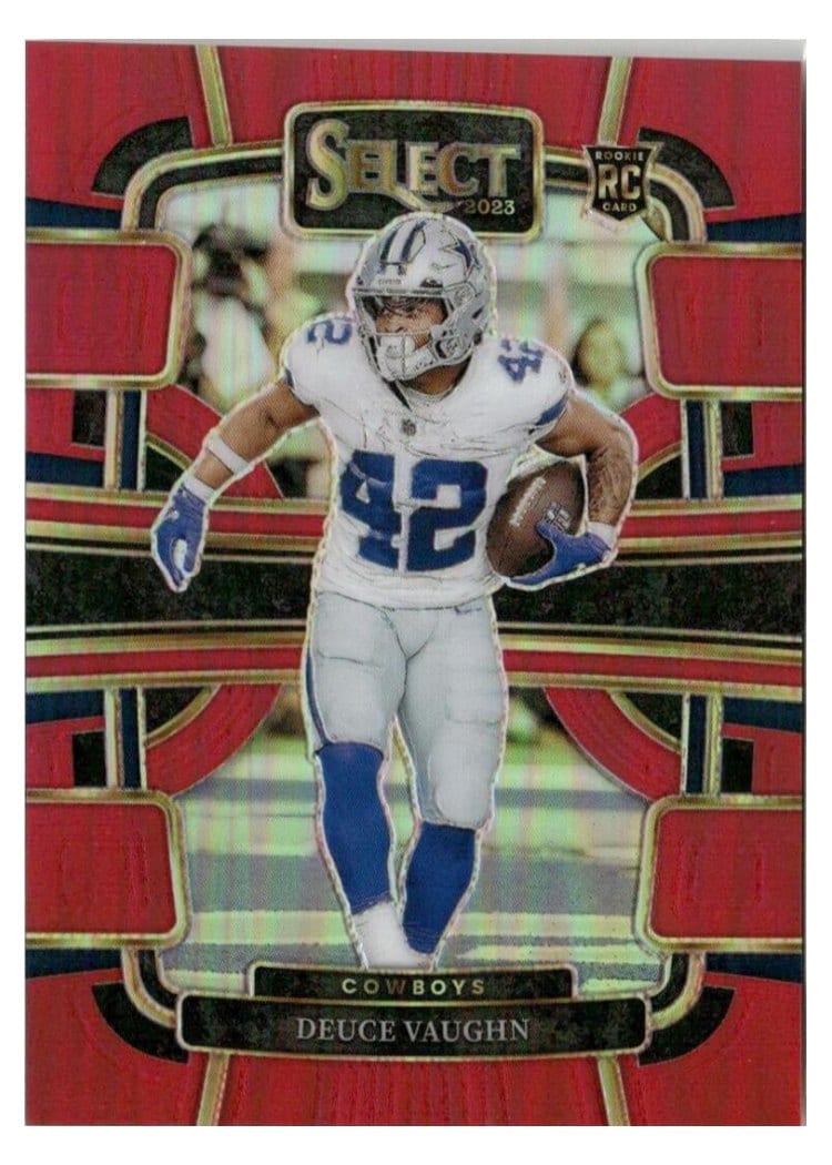 2023 Panini Select Base Set Deuce Vaughn Red Prizm #28 card