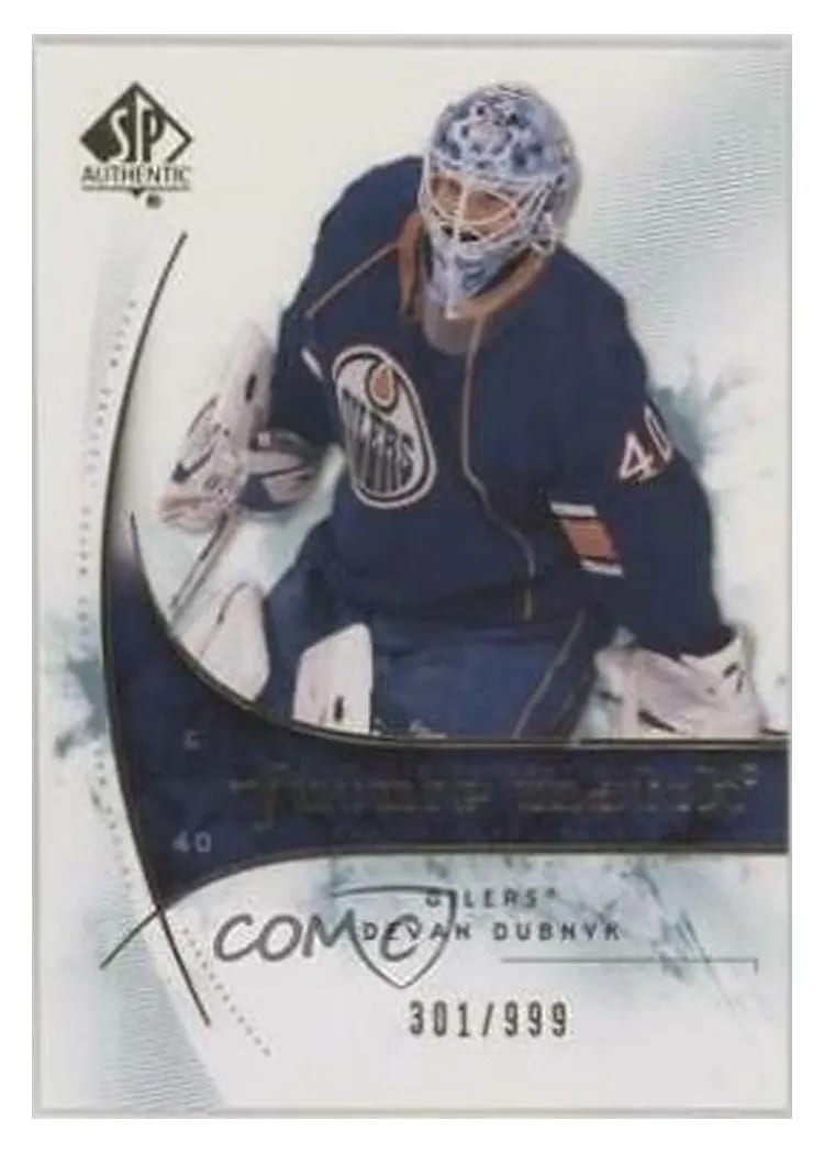 2009 SP Authentic Devan Dubnyk #190 card