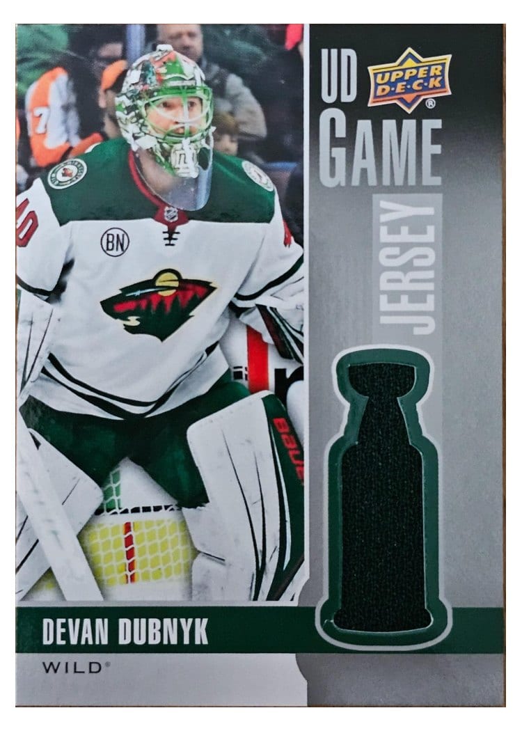 2019-20 Upper Deck UD Game Jersey Devan Dubnyk #GJ-DD card
