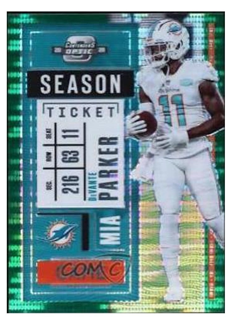 2020 Panini Contenders Optic DeVante Parker #36 card