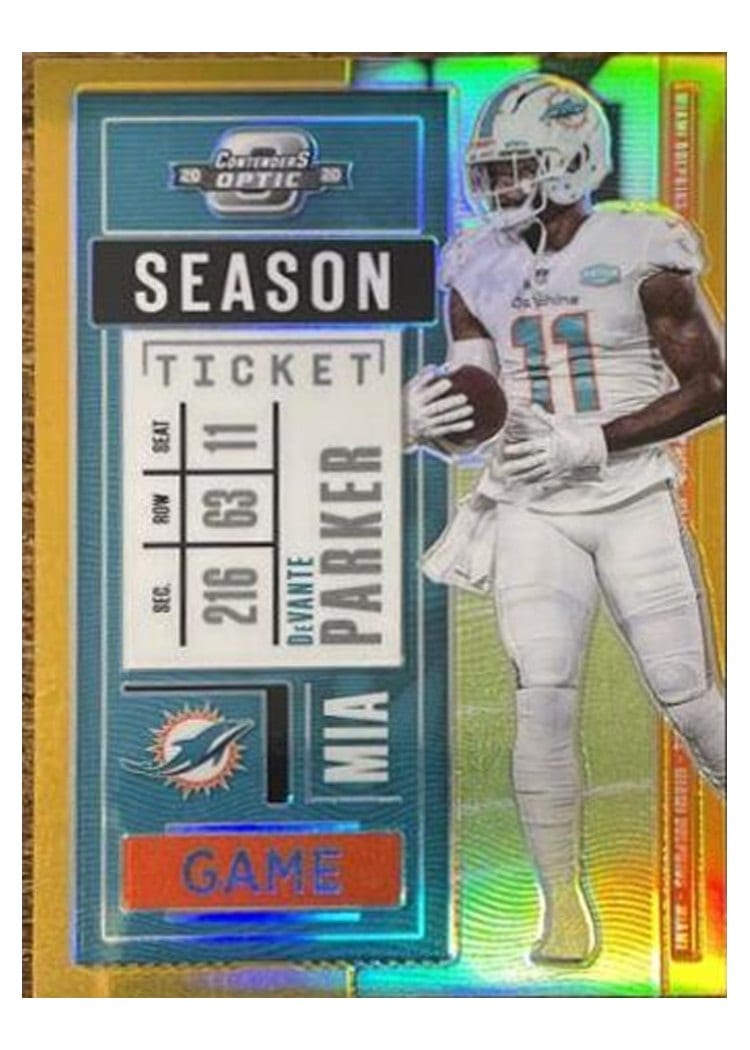 2020 Panini Contenders Optic DeVante Parker #36 card