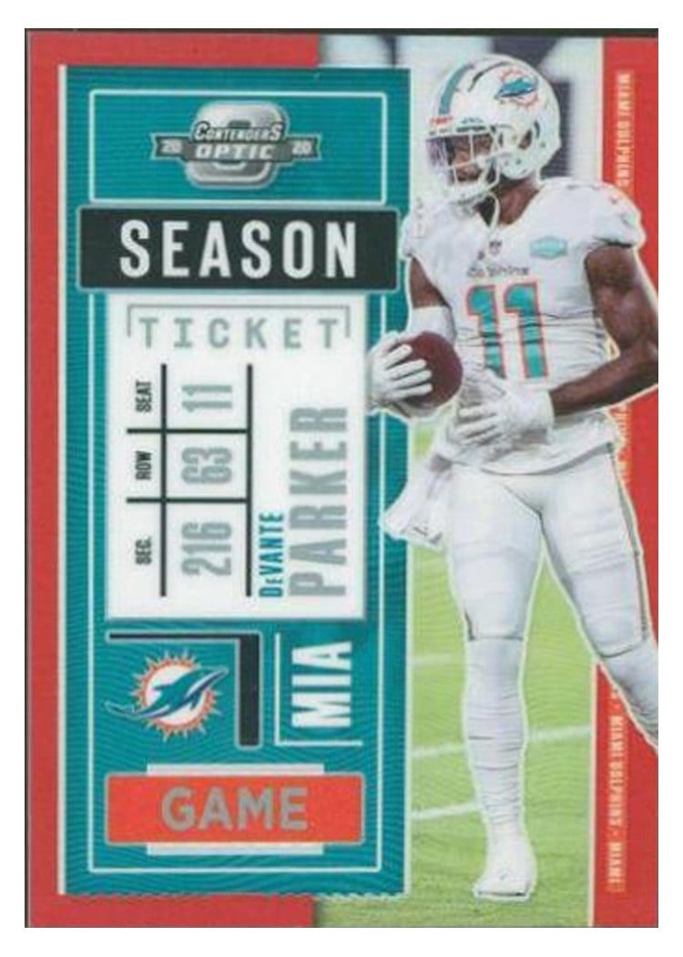 2020 Panini Contenders Optic DeVante Parker #36 card