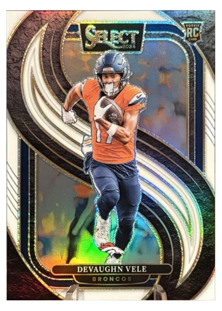 2024 Panini Select Base Set Devaughn Vele White Prizm #150 card