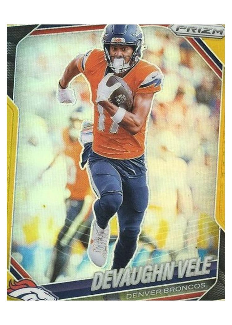 2025 Panini Prizm Base Set Devaughn Vele #54 card