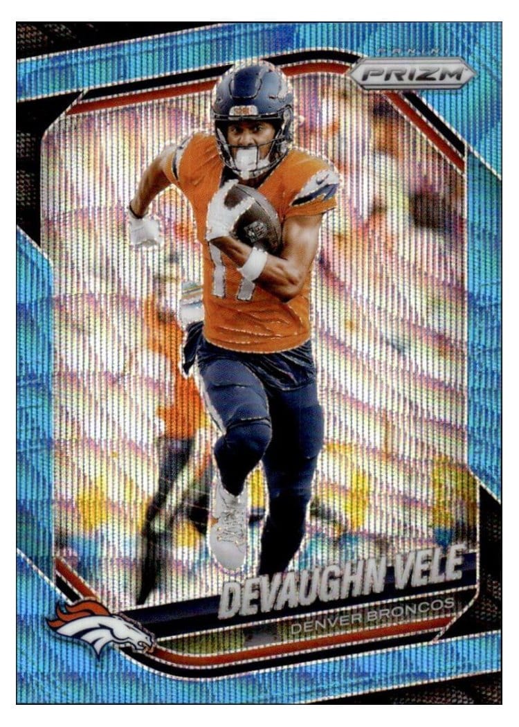 2025 Panini Prizm Base Set Devaughn Vele Blue #54 card
