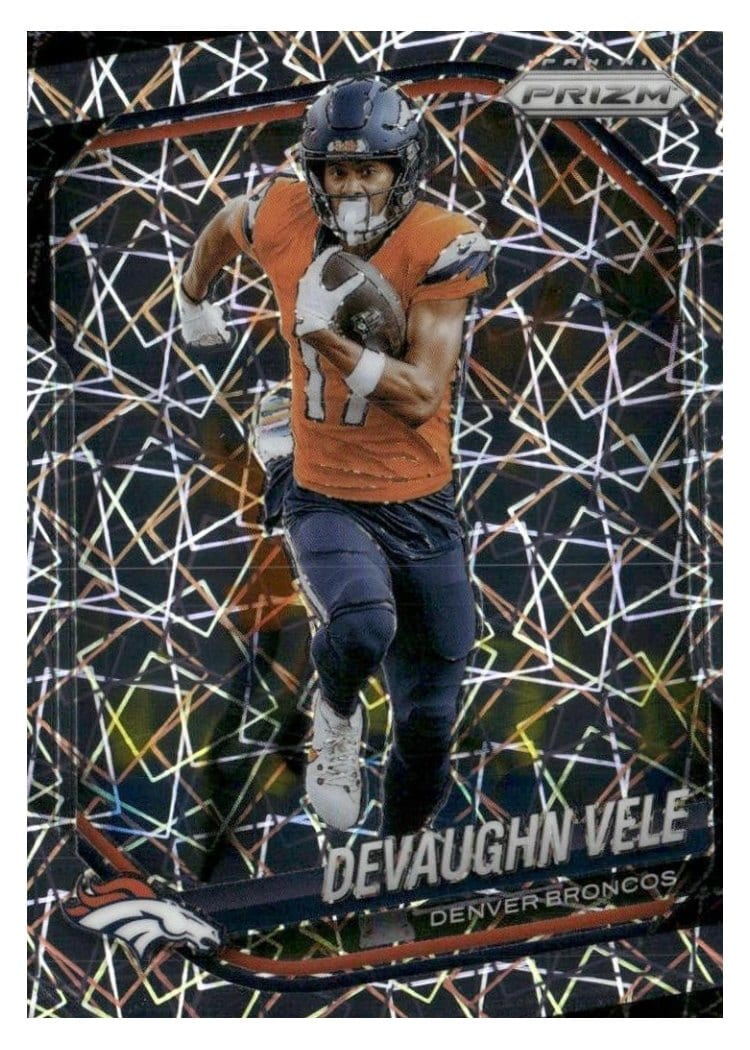 2025 Panini Prizm Base Set Devaughn Vele Lazer #54 card