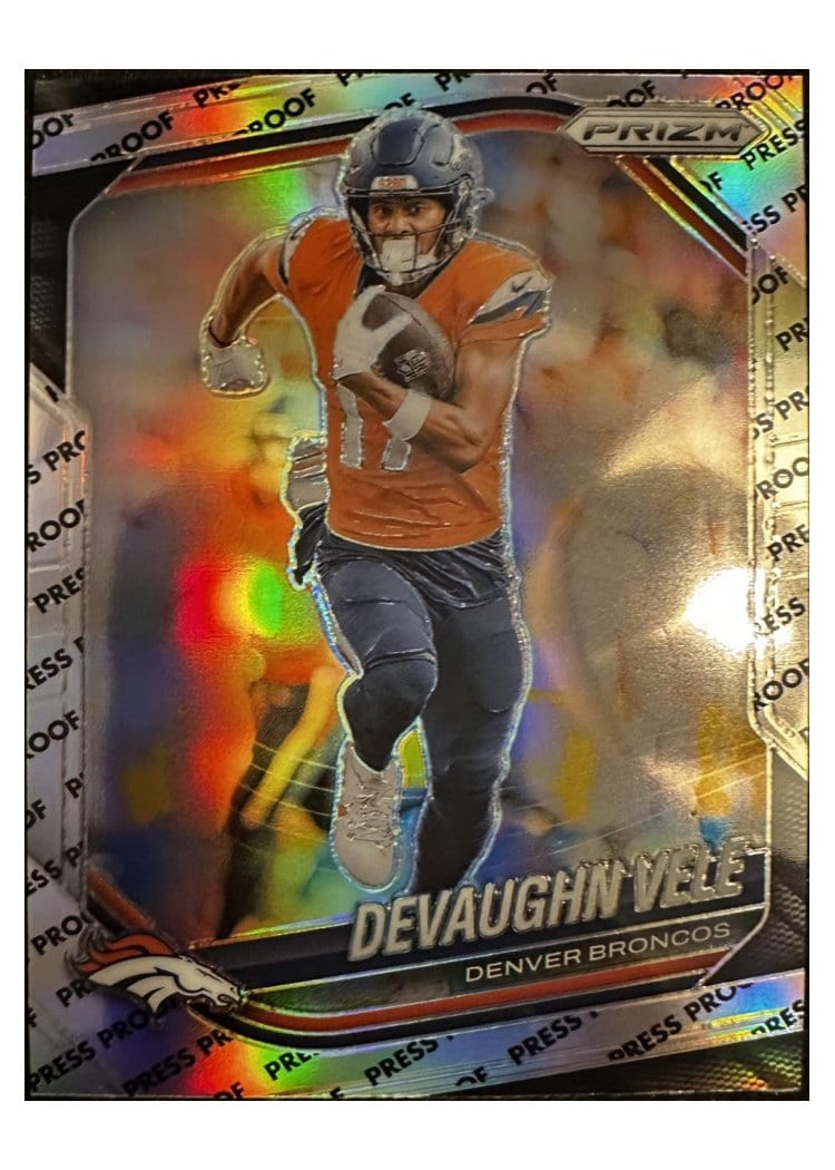 2025 Panini Prizm Base Set Devaughn Vele #54 card