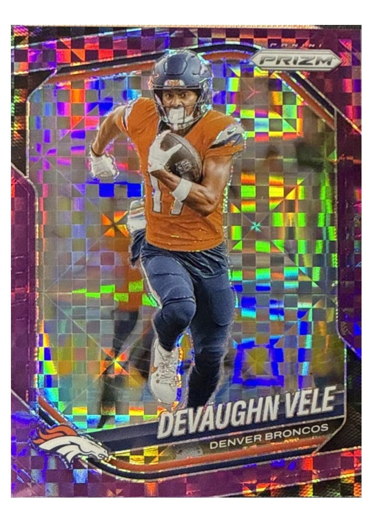 2025 Panini Prizm Base Set Devaughn Vele #54 card