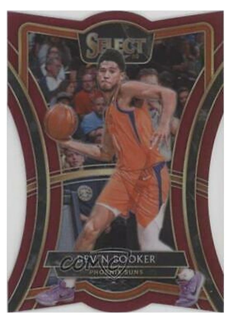 2019-20 Panini Select Base Set Devin Booker Die Cut Maroon Prizm #176 card