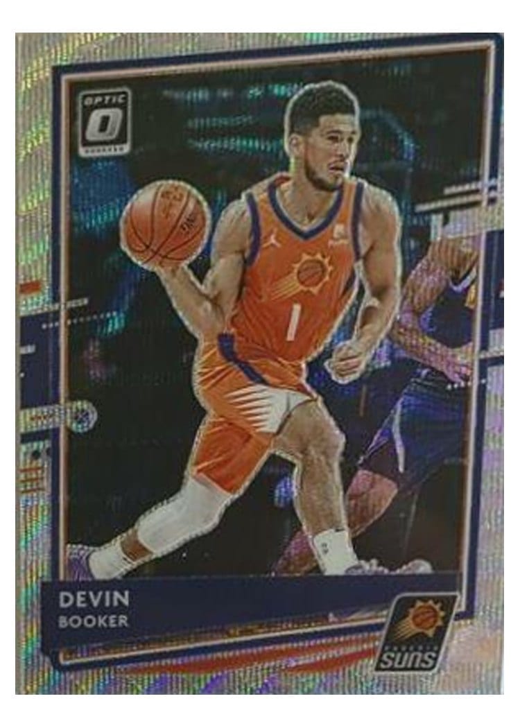 2020-21 Donruss Optic Base Set Devin Booker Fanatics #122 card