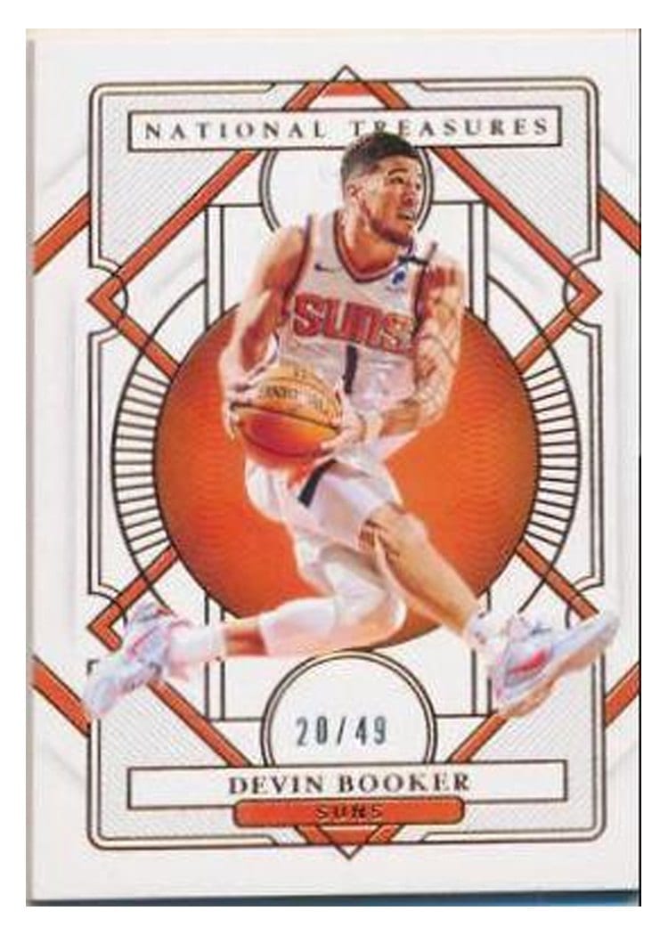 2020-21 Panini National Treasures Base Set Devin Booker #72 card