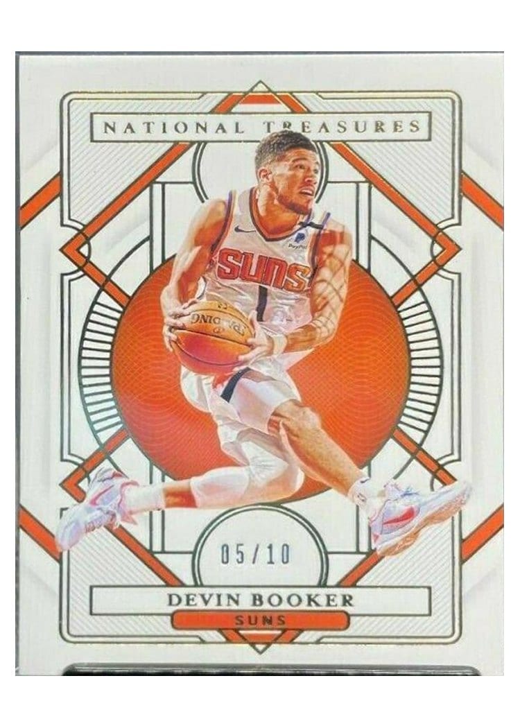 2020-21 Panini National Treasures Base Set Devin Booker #72 card