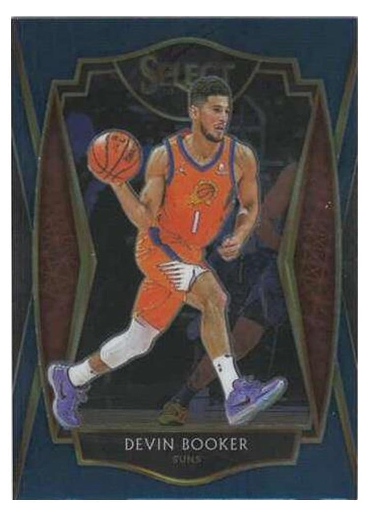 2020-21 Panini Select Base Set Devin Booker Blue Retail #121 card