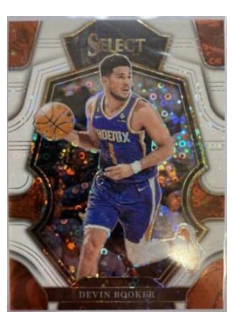2022-23 Panini Select Base Set Devin Booker White Disco Prizm #138 card