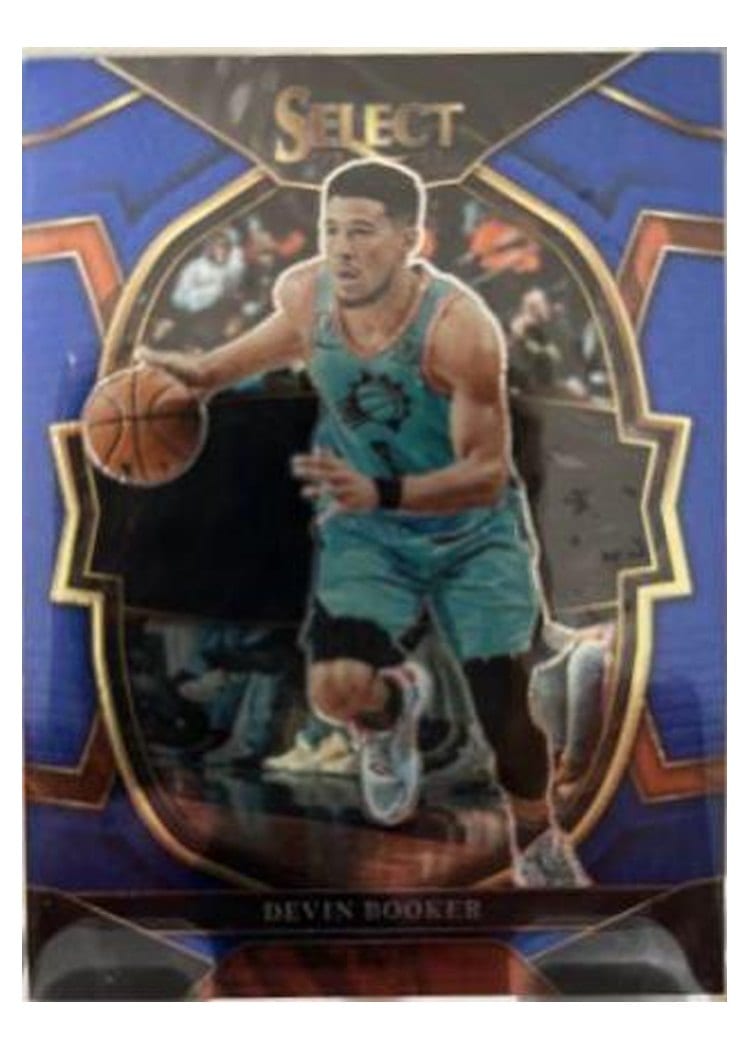 2022-23 Panini Select Base Set Devin Booker Blue Prizm #38 card