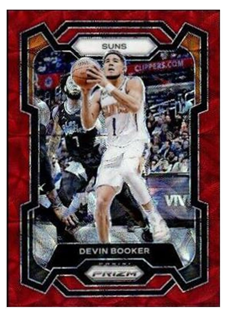 2023-24 Panini Prizm Base Set Devin Booker #58 card