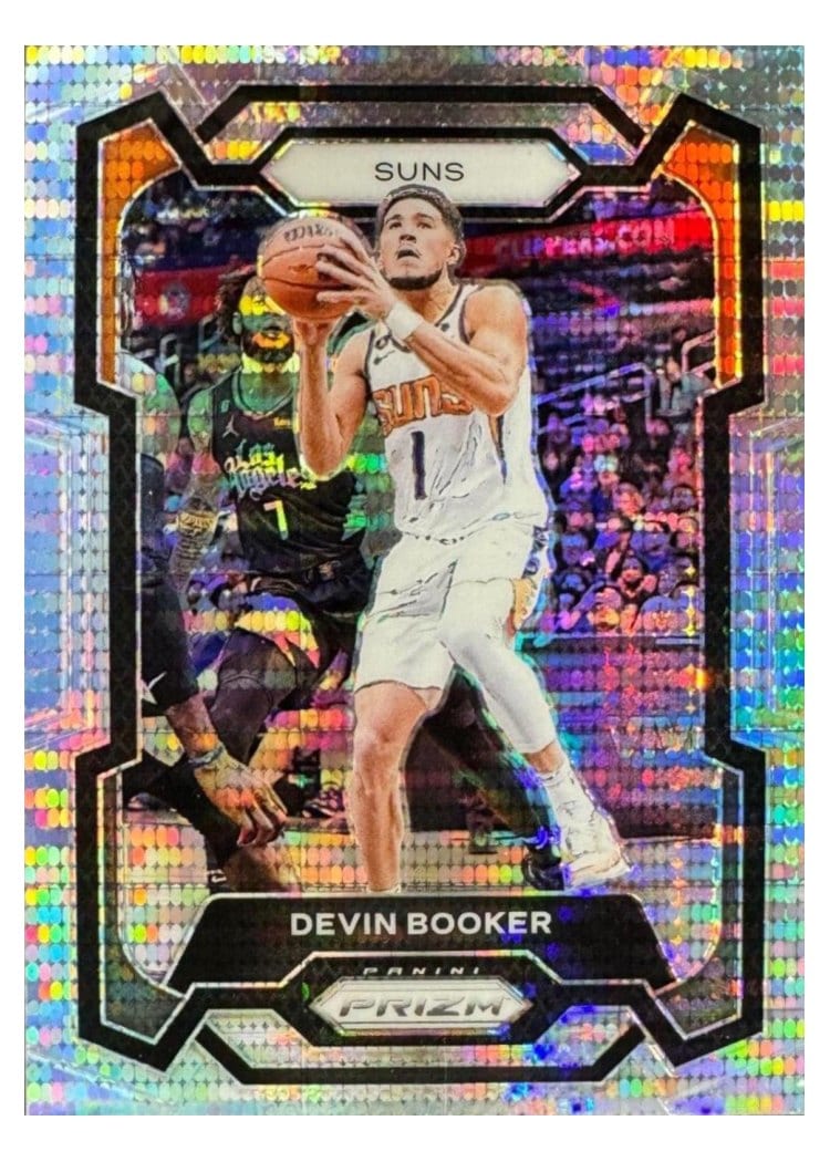 2023-24 Panini Prizm Base Set Devin Booker #58 card
