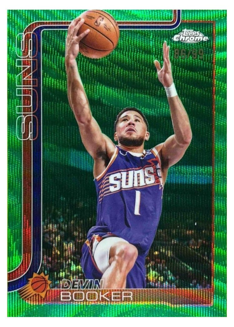 2025 Topps Chrome Devin Booker #195 card