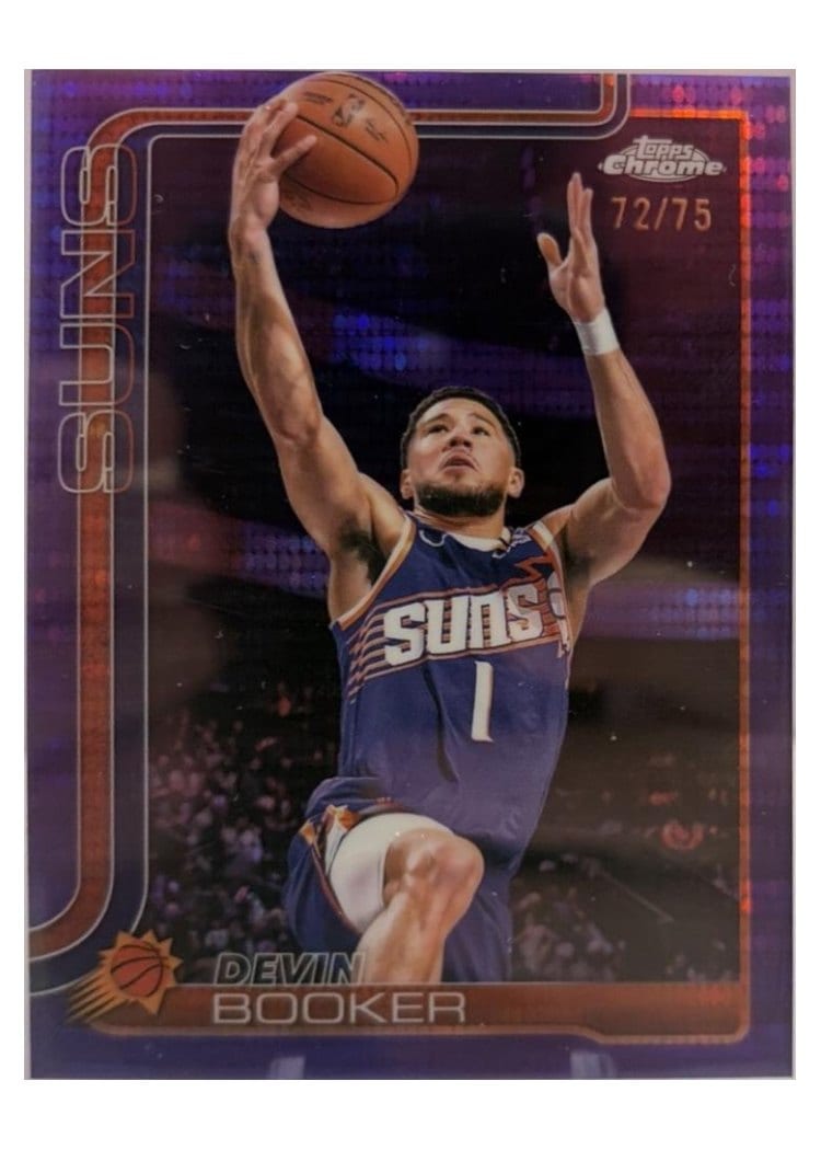 2025 Topps Chrome Devin Booker #195 card