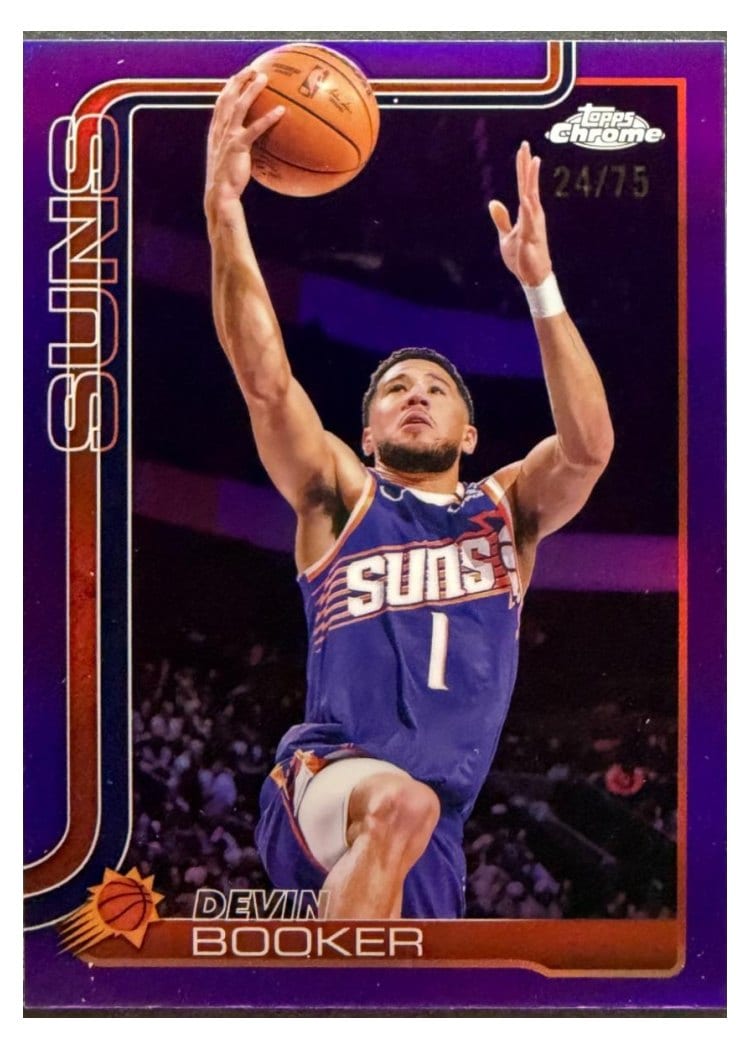 2025 Topps Chrome Devin Booker #195 card