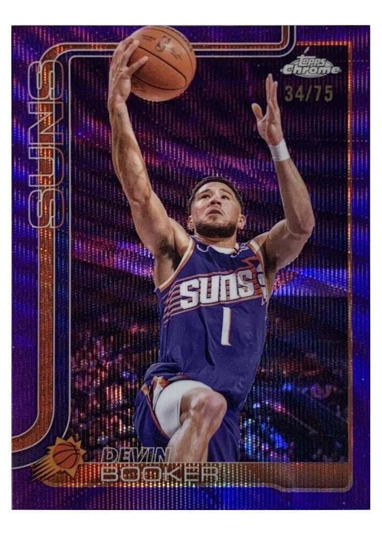 2025 Topps Chrome Devin Booker #195 card
