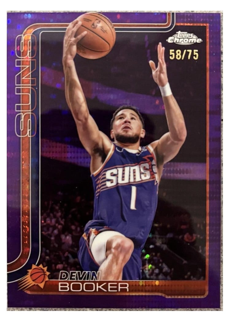 2025 Topps Chrome Devin Booker #195 card