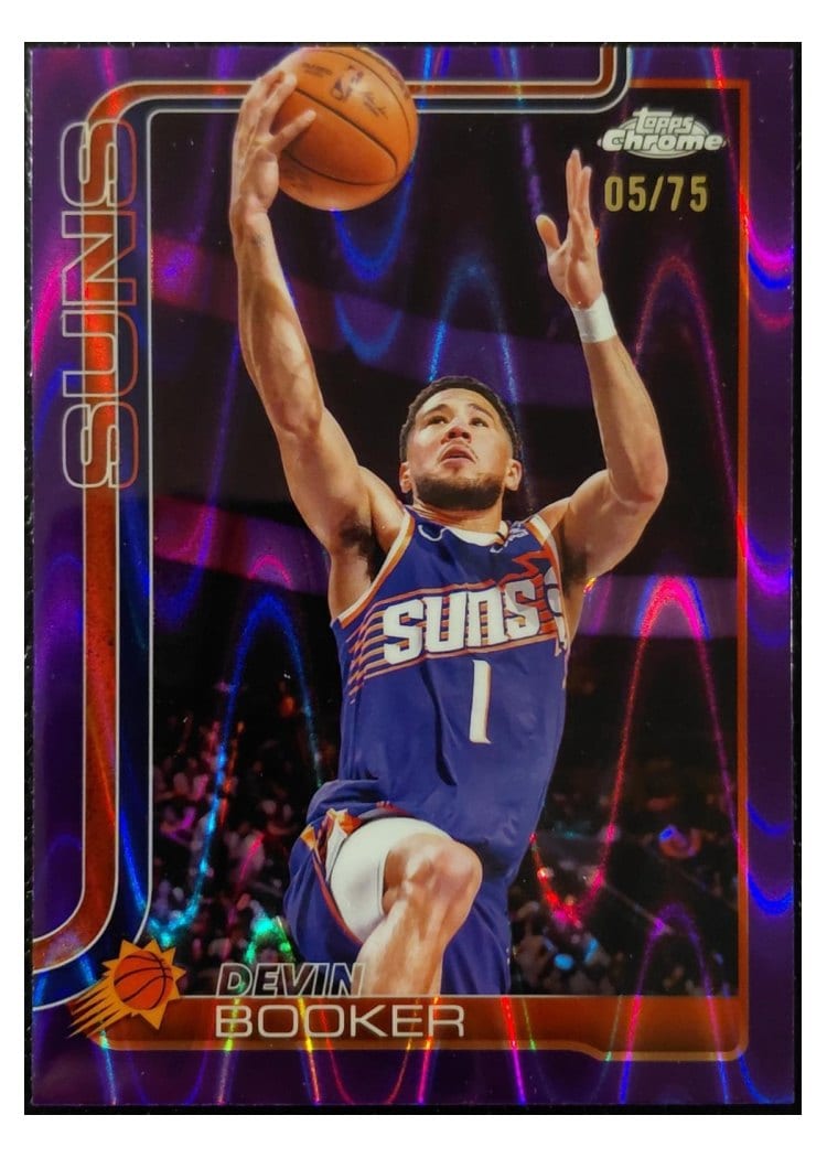 2025 Topps Chrome Devin Booker #195 card