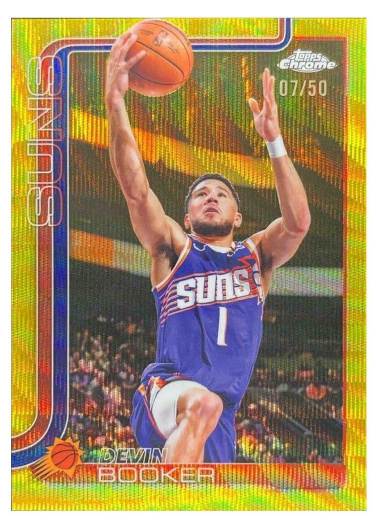 2025 Topps Chrome Devin Booker #195 card