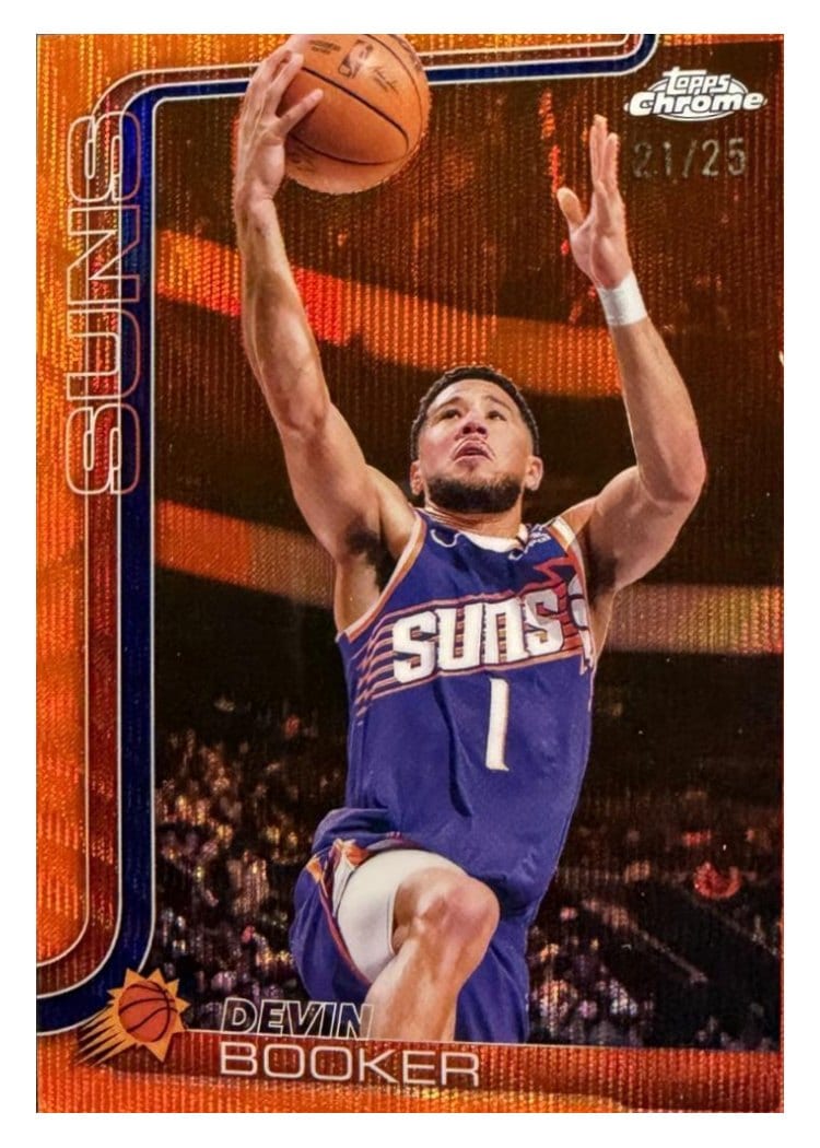 2025 Topps Chrome Devin Booker #195 card